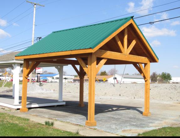 12x14 HEMLOCK PEAK PAVILION AT PINE CREEK STRUCTURES IN YORK, PA.