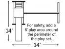 vinyl playset at pinecreek structures in york,pa. 